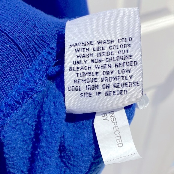 Vintage Style NFL New York Giants Embroidered Logos Blue Hoodie Men's Size XL !! - Picture 6 of 8